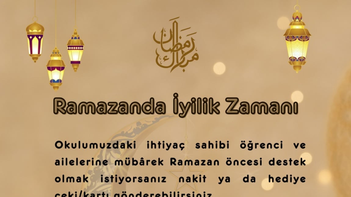 RAMAZANDA İYİLİK ZAMANI